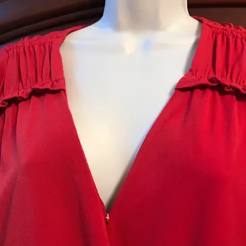 Catherine Malandrino Catherine Mallandrino Red Sleeveless Top