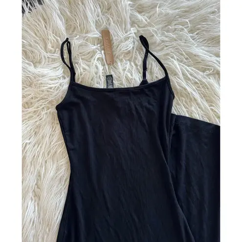 SKIMS Soft Lounge Long Slip Dress Onyx Size XS