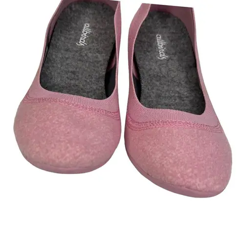 Allbirds Tree Breezers Ballet Flats Women’s Size 6 Pink Wool Slip On Comfort