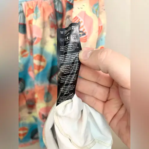 Voodoo Vixen Vintage 50s Inspired Butterfly Hot air Balloon Print Dress Size M Pink Size M