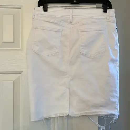 Banana Republic  White Jean Skirt