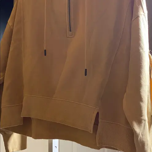 Free People Movement Intercept 1/2 Zip Hoodie Tan Size XS