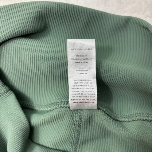 Willow Green Rib Leggings High