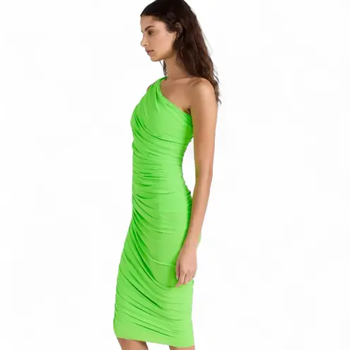 Norma Kamali Neon One-Shoulder Dress Sz XL brand new
