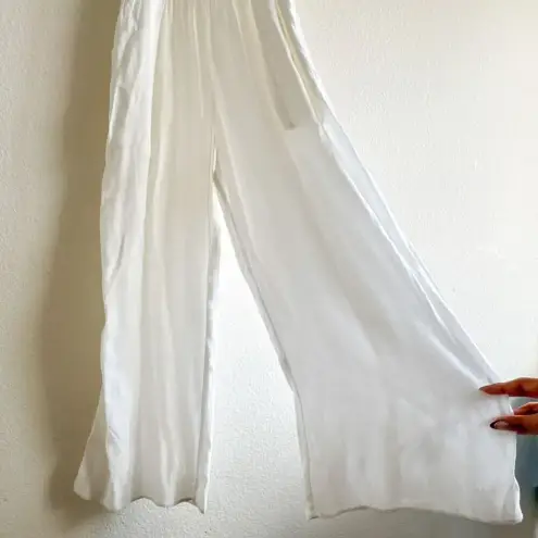 Wilfred Aritzia  New Chianti Jumpsuit Stretch Smocked White Size Medium