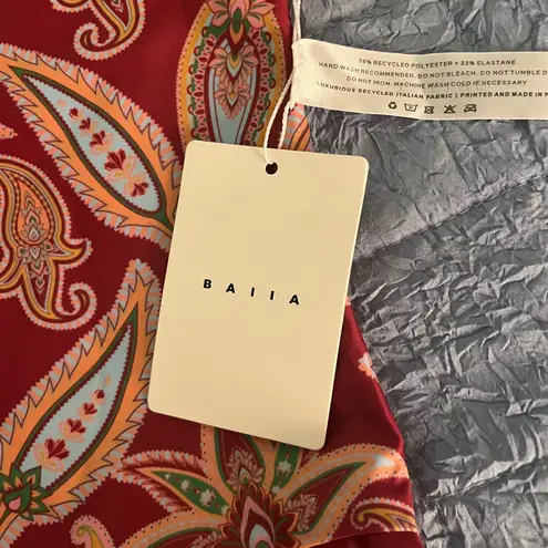 Baiia Reversible Wrap Tankini set Women’s size 12 NWT Red