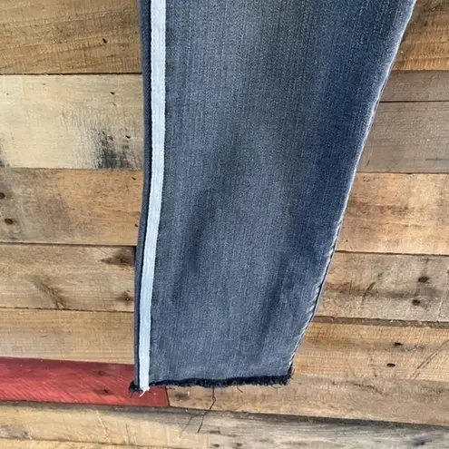 Dear John Black Skinny Crop Jeans With Side Stripe Size 27