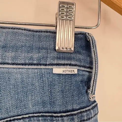 Mother The Stunner Ankle Fray in Graffiti Girl Jeans Size 23 Blue