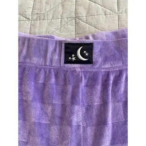 Way To Celebrate Halloween Velour Sweat Shorts Womens Size 2X Purple Soft NWT