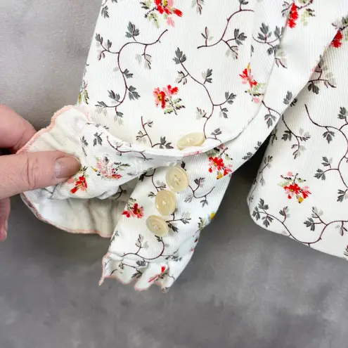 Rebecca Taylor Womens Blazer Jacket Size 2 Floral Cottage Romantic Coquette Chic