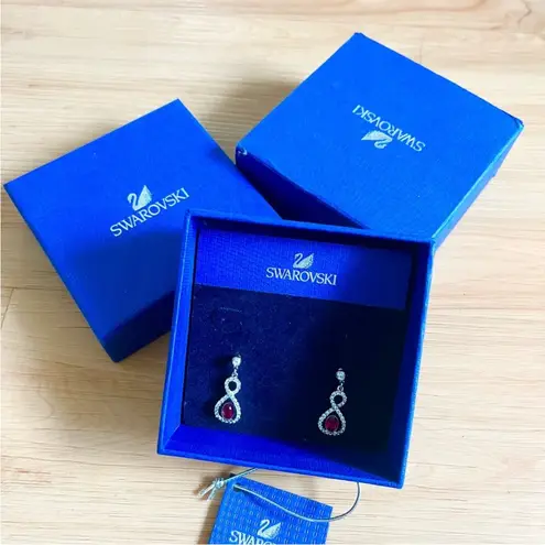 Swavorski Swarovski Siam Red & Clear Crystal
Pierced Earrings MILES #5039226