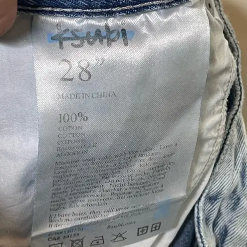 Ksubi The Playback Paradise is a relaxed tapered full length jean sz 28