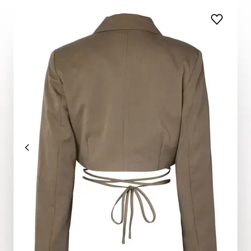 Noisy May CROPPED TIE STRING BLAZER