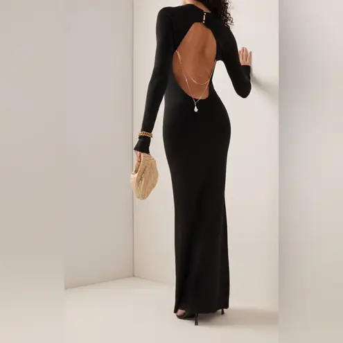 Galvan London x Revolve Athena Pearl Dress in Black, NWT, Size S Black