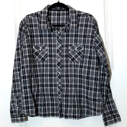 Panhandle Westmoor Slim Western Snap Shirt Large