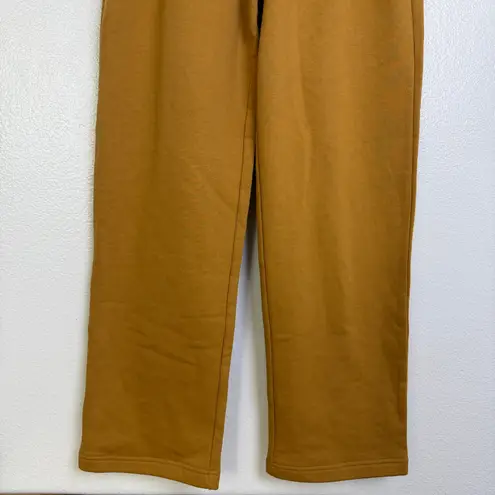 Alo Womens Accolade Sweatpants Medium Toffee Yellow Athleisure Gym Lounge NWT