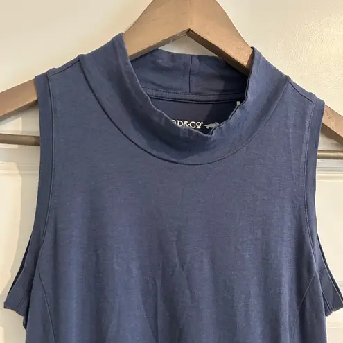 Toad & Co Sleeveless Dress Organic Cotton Blue Size XS