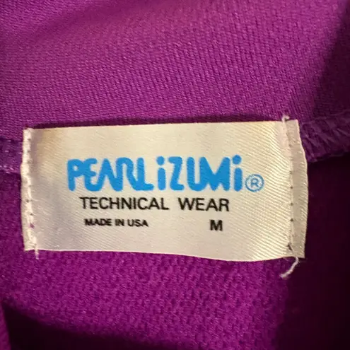 Pearl Izumi  Womens Purple Long Sleeve 1/4 Zip Technical Wear Cycling Top M