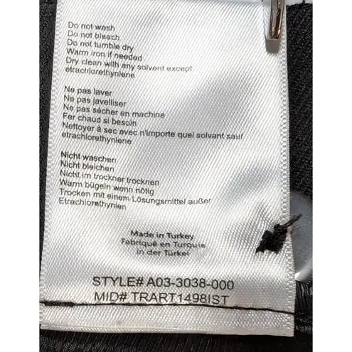 ANINE BING Pants High-Waisted Pleated Trousers Black Womens XS