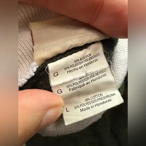 Vintage Top Stitch winter holiday owls sweatshirt, size large Green