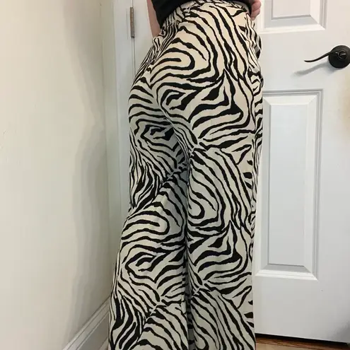 SheIn Zebra Flowy Pants