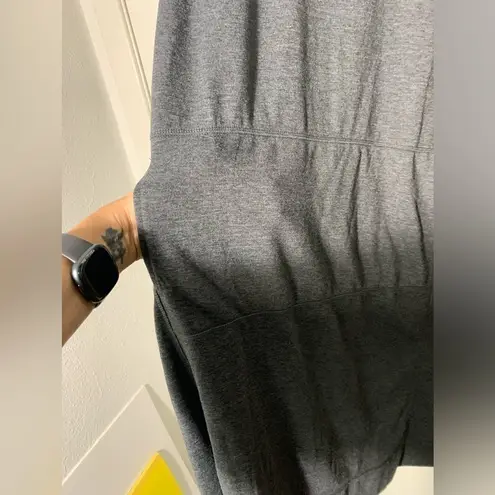 Cuddl Duds , gray, long sleeve ,midi, zip neck, mock turtleneck dress. XL - Image 2