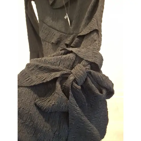 Arden B. Size M Black 3/4 Sleeve Womens Ruffled Blouse NEW Size M