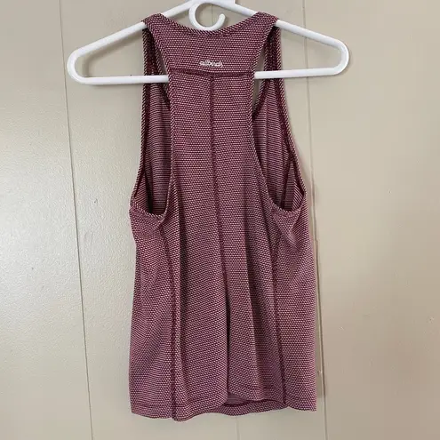 Allbirds Striped Racerback Tank Top Women’s Small Pink Burgundy Performance Acti
