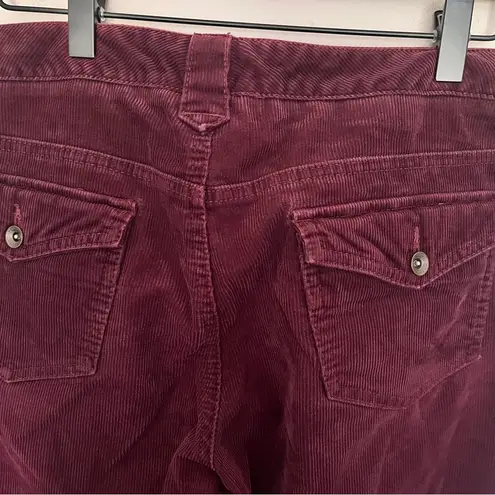 Tommy Hilfiger  Maroon Corduroy Bootcut Pants - Size 10