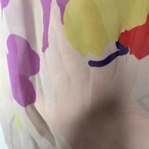 Yumi Kim  100% Silk Floral Flutter Sleeve Top Size‎ Small