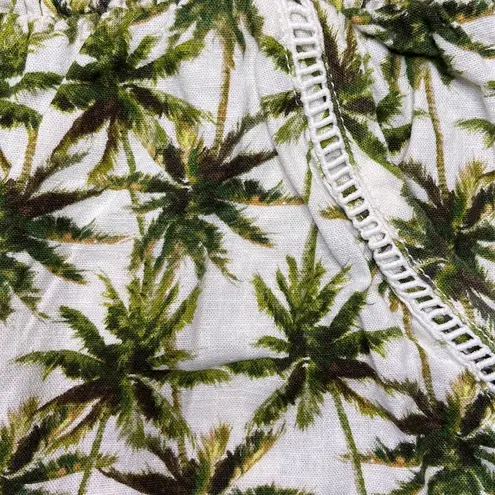 Briggs New York BRIGGS Women’s Palm Tree Tropical Island Linen Blend Shorts Size Medium - Image 15