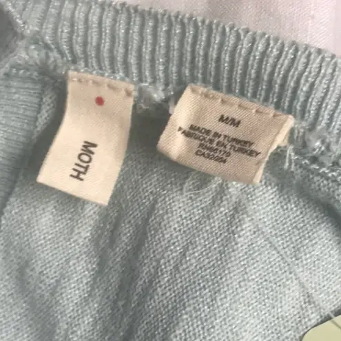 Moth by Anthropology Short Sleeves Floaty Knit Sweater NWT