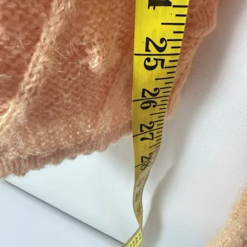 Ces Femme Sweater Dot Wool Mohair Textured Bobble Chevron Lattis Fall Chunky S Orange