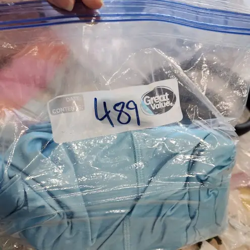 All In Motion Knit Slit Active Tennis Gym Dress Built In Short Blue Size XL