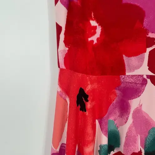 Gabby Skye Women's Multicolor Floral Print Sleeveless Fit & Flare Dress Size 6