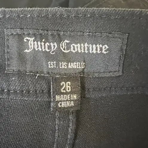 Juicy Couture  Black Skinny Jean Zip Front Size 26