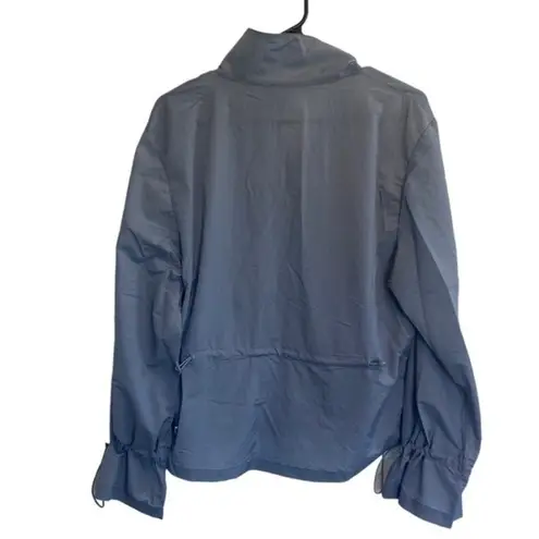Zyia Active Gray Drawstrings Windbreaker