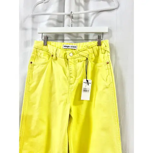 NWT Wrangler x Staud The Loose Low Rise Wide Leg Jeans Yellow Women's W26 X L32 Size 26