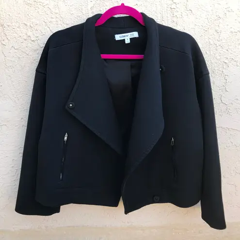 Elizabeth and James women’s Kellan collar black biker jacket size small S