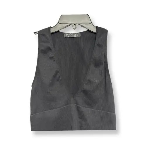 Priceless Crop Top Ribbed Texture V