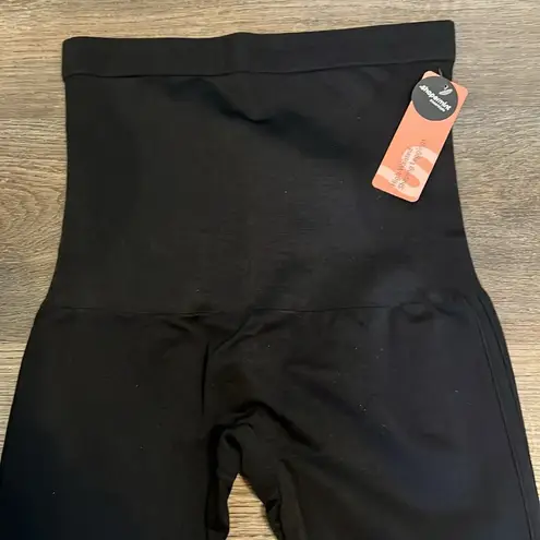 Shapermimt Women's Black High Waisted Shaping Shapeware Leggings Large