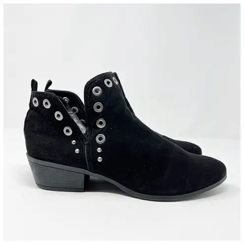 Circus by Sam Edelman Sam Edelman Black Suede Leather Studded RUBIN Ankle Boots