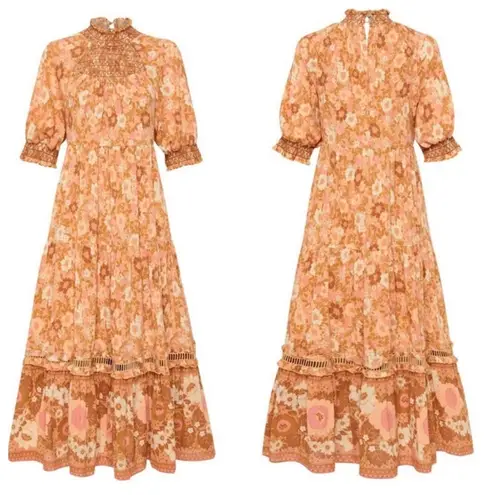 Spell & The Gypsy Collective anne floral ruched midi dress