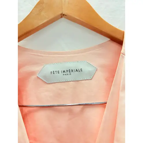 Fete Imperiale Chloris Dress Pink Tuxedo Dress Event Met Gala Red Carpet US4 Size 4