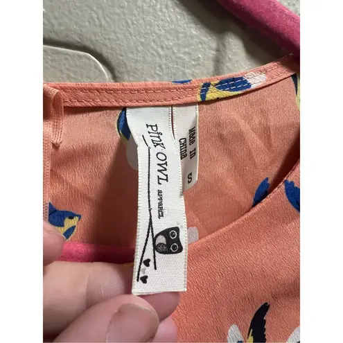 Pink Owl Apparel Multicolored Dress Woman’s Size Small-Flaws-Snags-No Belt