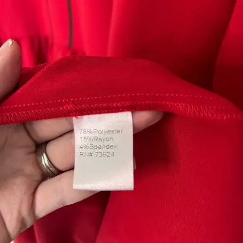 Misook Embroidered Floral Drop Waist Maxi Dress