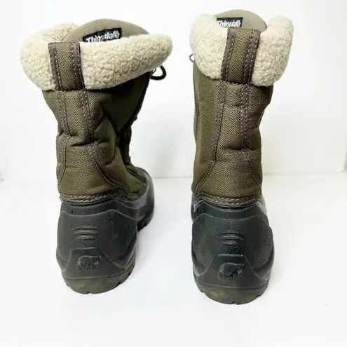 Sorel  Cumberland Womens Size 7 Thinsulate Army Olive Green Snow‎ Winter Boot