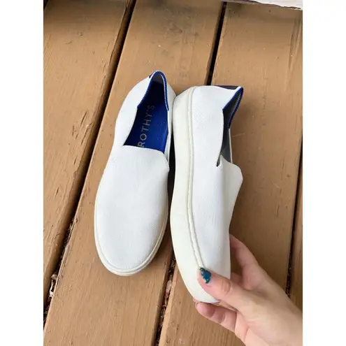 Rothy's  White Knit Slip On Sneakers 6.5