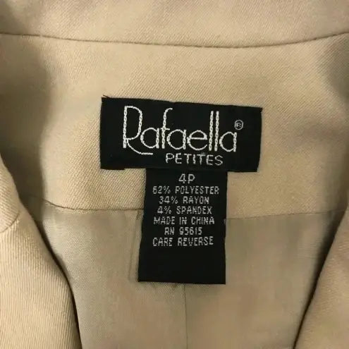 Rafaella Tan 2 Button Lined Blazer by Rafaela -‎ Size 4P