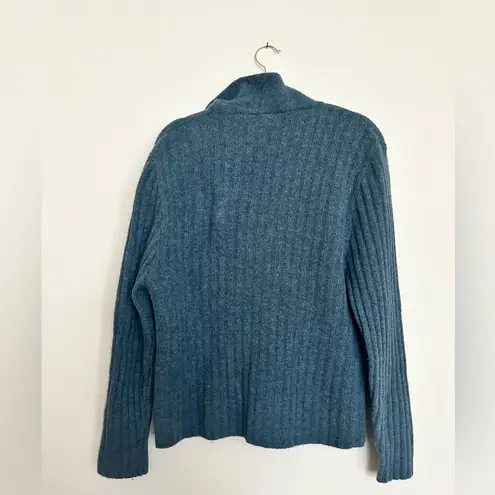 North Crest Vintage Zip Up Lambswool Blend Sweater